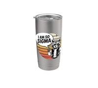 I Am So Sigma Mentalidad Meme Tendencia viral Vaso térmico de acero inoxidable de doble pared