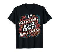 I Am Strong Because I Know My Weakness Fortaleza - Camiseta