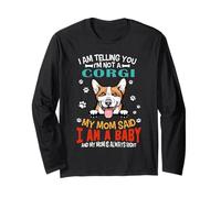 I Am Telling You I'm Not A Corgi Dog Mom Puppy Lovers Manga Larga
