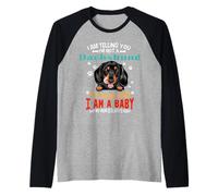 I Am Telling You I'm Not A Dachshund Dog Mom Puppy Lovers Camiseta Manga Raglan