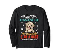 I Am Telling You I'm Not A Havanese Dog Mom Puppy Lovers Manga Larga