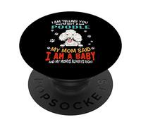 I Am Telling You I'm Not A Poodle Dog Mom Puppy Lovers PopSockets PopGrip Adhesivo