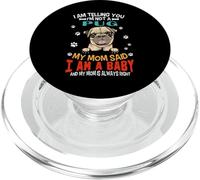 I Am Telling You I'm Not A Pug Dog Mom Funny Puppy Lovers PopSockets PopGrip para MagSafe