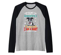 I Am Telling You I'm Not A Whippet Dog Mom Puppy Lovers Camiseta Manga Raglan