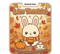 I Am Thankful: A Family Gratitude Coloring & Journal Book - 30 Pages to Color, Write, and Give Thanks Together: A Kawaii Coloring + Journaling Hybrid ... - Thanksgiving, Autumn & Everyday Gratitude