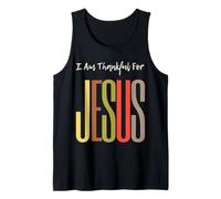 I Am Thankful For Jesus Christian Faith Hombres Mujeres Niñas Niños Camiseta sin Mangas