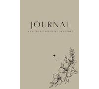 I AM THE AUTHOR, Coffee Brown: Beautiful 200 page, Hardcover, College Ruled Notebook