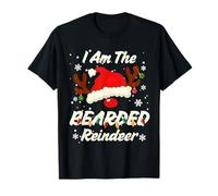 I Am The Bearded Reindeer Christmas Family Costume Party Camiseta