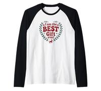 I Am The Best Ever Christmas Rindeer Holiday Christmas Fun Camiseta Manga Raglan