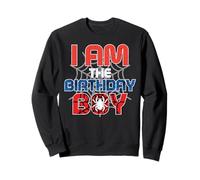 I Am The Birthday Boy Spider Party Family Matching Boys Sudadera