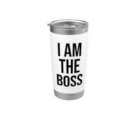 I am the Boss Women Big Sister Im Not Bossy Im the Boss Mom Vaso térmico de acero inoxidable de doble pared