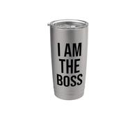 I am the Boss Women Big Sister Im Not Bossy Im the Boss Mom Vaso térmico de acero inoxidable de doble pared