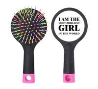 I Am The Brilliant Girl Art Deco Fashion Salon - Cepillo para desenredar el cabello, base de cojín