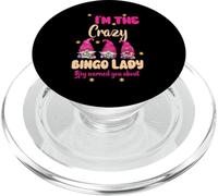 I Am The Crazy Bingo Lady Mujeres Hombres Bingo Divertido PopSockets PopGrip para MagSafe