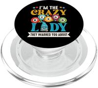 I Am The Crazy Bingo Lady Mujeres Hombres Bingo Divertido PopSockets PopGrip para MagSafe