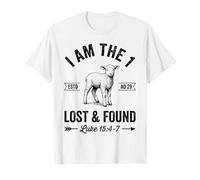 I Am The Lost and Found Christian Lamb Verso de la Biblia Arte de fe Camiseta