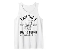 I Am The Lost and Found Christian Lamb Verso de la Biblia Arte de fe Camiseta sin Mangas
