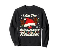 I Am The Main Character Reindeer Christmas Family Costume Sudadera