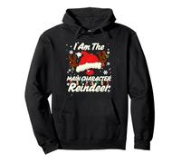 I Am The Main Character Reindeer Christmas Family Costume Sudadera con Capucha
