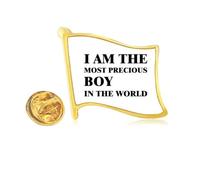 I Am The Precious Boy Art Deco Fashion - Pin de solapa de metal dorado
