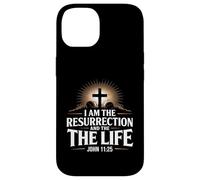 I Am The Resurrection Juan 11:25 Versículo de la Biblia Cristiana Carcasa para iPhone 14