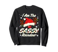 I Am The Sassy Reindeer Christmas Family Costume Party Sudadera