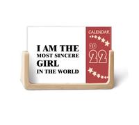 I Am The Sincere Girl Art Deco Fashion 2022 Calendario de escritorio Planificador de 12 meses