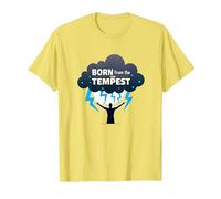 I Am The Storm: Born from The Tempest Arte Inspirador Camiseta, Hombre, Limón, XL