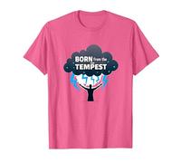 I Am The Storm: Born from The Tempest Arte Inspirador Camiseta, Hombre, Rosa Jaspeado, 3XL