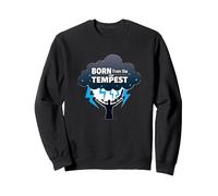I Am The Storm: Born from The Tempest Arte Inspirador Sudadera, Unisex para Adultos, Negro, XL