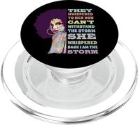 I Am The Storm Mes de la Historia Negra del Orgullo afroamer PopSockets PopGrip para MagSafe