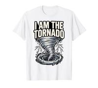 I Am The Tornado Storm Chaser Meteorología Arte Camiseta gráfica económica, Hombre, Blanco, M