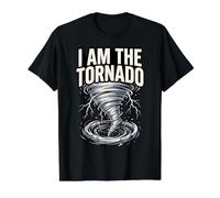 I Am The Tornado Storm Chaser Meteorología Arte Camiseta gráfica económica, Hombre, Negro, XL