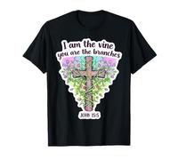 I Am The Vine You Are The Branches Biblia Cristiana para Mujer Camiseta