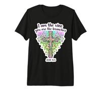 I Am The Vine You Are The Branches Biblia Cristiana para Mujer Camiseta Premium