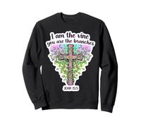 I Am The Vine You Are The Branches Biblia Cristiana para Mujer Sudadera