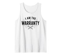 I Am The Warranty Funny Mecánico Técnico Llave De Coche Camiseta sin Mangas