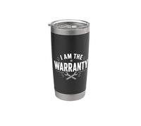 I Am The Warranty Funny Mecánico Técnico Llave De Coche Vaso térmico de acero inoxidable de doble pared