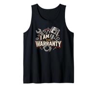 I Am The Warranty Mecánico Funny Race Car Parts Repair Guy Camiseta sin Mangas