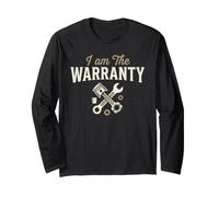 I Am The Warranty Race Car Parts Repair Guy Mechanic Manga Larga