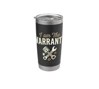 I Am The Warranty Race Car Parts Repair Guy Mechanic Vaso térmico de acero inoxidable de doble pared