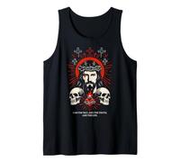I Am The Way John 14:6 Diseño de Calavera gótica de Jesús Cristiano Camiseta sin Mangas