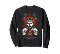 I Am The Way John 14:6 Diseño de Calavera gótica de Jesús Cristiano Sudadera
