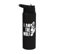 I am the Wolf Wild Wolf Rudel y Lobos Stainless Steel Insulated Water Bottle
