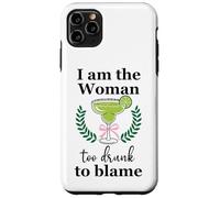 I Am the Woman Too Drunk to Blame on Margarita Spicy Tequila Carcasa para iPhone 11 Pro Max