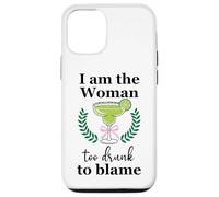 I Am the Woman Too Drunk to Blame on Margarita Spicy Tequila Carcasa para iPhone 12/12 Pro