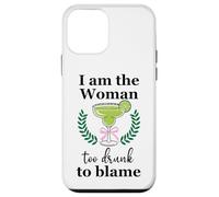 I Am the Woman Too Drunk to Blame on Margarita Spicy Tequila Carcasa para iPhone 12 mini