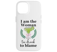I Am the Woman Too Drunk to Blame on Margarita Spicy Tequila Carcasa para iPhone 14