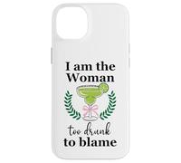 I Am the Woman Too Drunk to Blame on Margarita Spicy Tequila Carcasa para iPhone 14 Plus