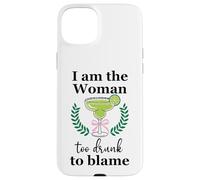 I Am the Woman Too Drunk to Blame on Margarita Spicy Tequila Carcasa para iPhone 15 Plus